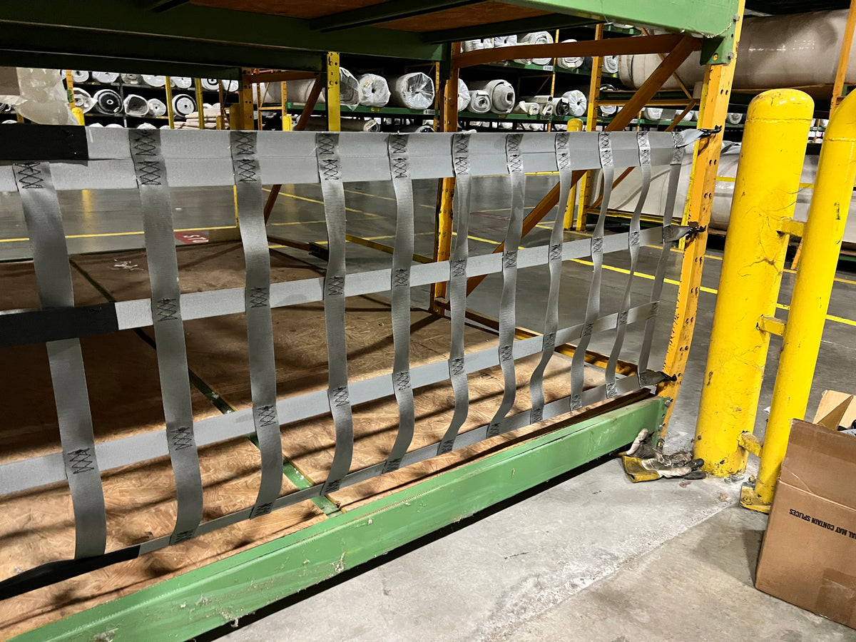 Bin Nets for Structural Pallet Rack  Heavy Duty  40" Tall